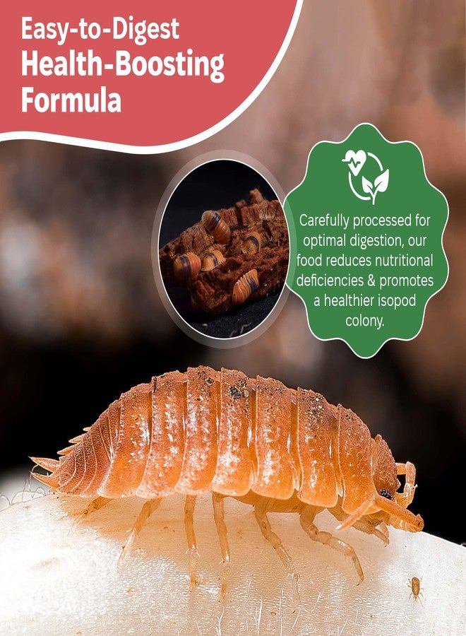 Snout and Shell Wetland Foraging Isopod Food Blend - Spirulina, Minnows & Kelp - Natural Diet for Isopods & Springtails - Boosts Gut Health, Reproduction & Natural Behavior - Bioactive Terrarium Food - Image 4